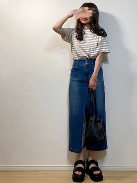 「ROYAL PARTY」｜高野軍曹さん（レディース・158cm）の夏コーディネート