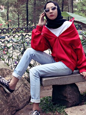 「PUMA（プーマ）のアイテム（その他アウター）」を使った、JunePaskiさん（レディース・168cm）の夏コーディネート