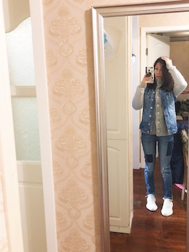 「ESPRIT（エスプリ）のアイテム（パンツ）」を使った、Miss angel☺︎さん（レディース・161cm）の冬コーディネート