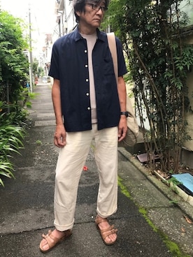 「UNITED ARROWS BLUE LABEL（ユナイテッドアローズブルーレーベル）のアイテム」を使った、ノリスケさん（メンズ・180cm）の夏コーディネート