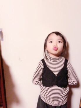 「アイテム（その他トップス）」を使った、ohinaaaaaさん（キッズ・110cm）の冬コーディネート