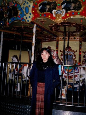 「盐系风格」｜「アイテム（ジャケット/アウター）」を使った、ฅpotatoฅ さん（レディース・168cm）の冬コーディネート