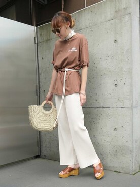 yuminyさん（レディース・162cm）の夏コーディネート