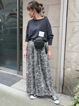 「CORNERS（コーナーズ）のアイテム（アクセサリー）」を使った、yuminyさん（レディース・162cm）の夏コーディネート