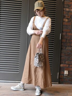 「CORNERS（コーナーズ）のアイテム（アクセサリー）」を使った、yuminyさん（レディース・162cm）の秋コーディネート