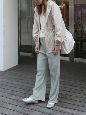 「CORNERS（コーナーズ）のアイテム（マウンテンパーカー）」を使った、yuminyさん（レディース・162cm）の冬コーディネート