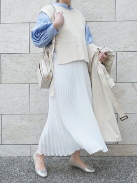 「corners」｜「アイテム（トレンチコート）」を使った、yuminyさん（レディース・162cm）の冬コーディネート