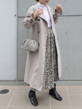 「corners」｜「アイテム（トレンチコート）」を使った、yuminyさん（レディース・162cm）の冬コーディネート