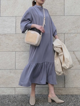「ラベンダー」｜「アイテム（ブルゾン）」を使った、yuminyさん（レディース・162cm）の春コーディネート