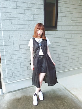 ゆーか︎︎☁︎︎*.さん（レディース・168cm）の夏コーディネート