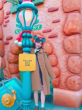 「one after another NICE CLAUP（ワンアフターアナザーナイスクラップ）のアイテム（アクセサリー）」を使った、ゆーか︎︎☁︎︎*.さん（レディース・168cm）の冬コーディネート