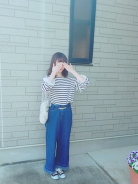 ゆーか︎︎☁︎︎*.さん(レディース・168cm)の春コーディネート