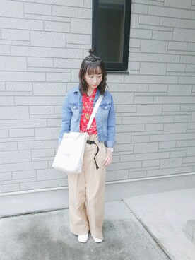 ゆーか︎︎☁︎︎*.さん（レディース・168cm）の夏コーディネート