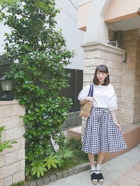 ゆーか︎︎☁︎︎*.さん（レディース・168cm）の夏コーディネート