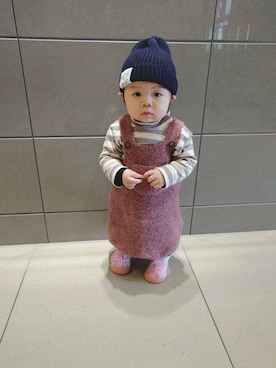 「ほのちゃんコーデ」｜✼ほのほの✼さん（キッズ・70cm）の冬コーディネート