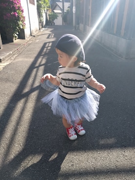 「ほのちゃんコーデ」｜✼ほのほの✼さん（キッズ・70cm）の春コーディネート