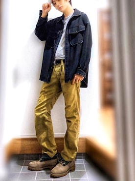 「BLUE WAY（ブルーウェイ）のアイテム（パンツ）」を使った、ほーぷ（NAOKI）さん（メンズ・180cm）の夏コーディネート