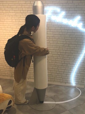 「AS KNOW AS PINKY（アズノゥアズピンキー）のアイテム（その他アウター）」を使った、☺︎さん（レディース・156cm）の冬コーディネート