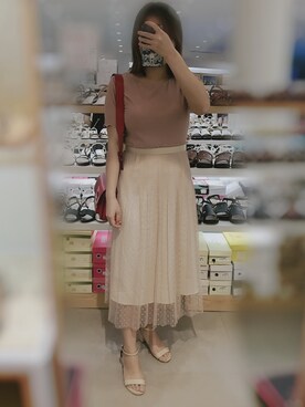 「JILL STUART（ジルスチュアート）のアイテム（ワンピース/ドレス、ピンク系）」を使った、bangshakelakaさん（レディース・158cm）の夏コーディネート