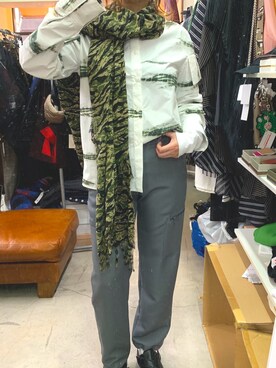 「DELADA（デラダ）のアイテム」を使った、DAMIER_Osaka.Yumiさん（レディース・170cm）の冬コーディネート