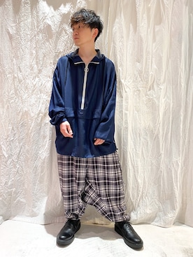 「rovtski」｜「アイテム（パーカー）」を使った、rovtski_shimizuさん（メンズ・160cm）の春コーディネート