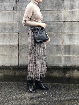 a__yaさん（レディース・158cm）の冬コーディネート