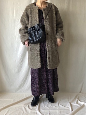 a__yaさん（レディース・158cm）の冬コーディネート