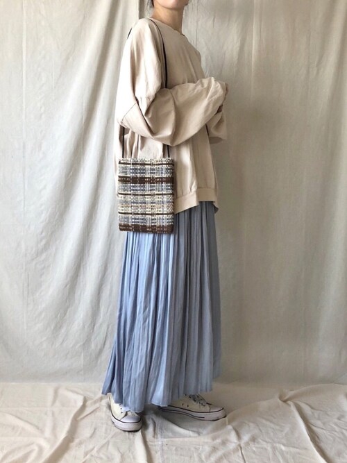 a__yaさんの「【BAYFLOW×Lilas Campbell(リラキャンベル)】サコッシュバッグ（Lilas Campbell）」を使ったコーディネート