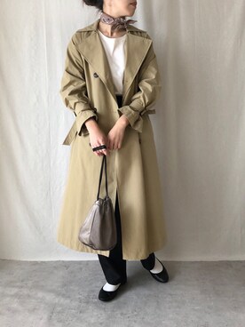 「バンダナ」｜「アイテム（セットアップ）」を使った、a__yaさん（レディース・158cm）の秋コーディネート