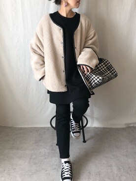 a__yaさん（レディース・158cm）の冬コーディネート