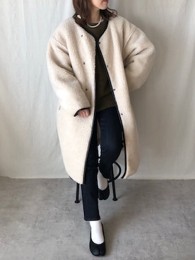 a__yaさん（レディース・158cm）の冬コーディネート