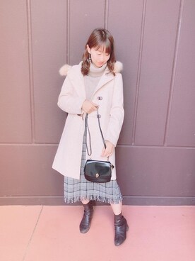 「タートル」｜「アイテム（その他アウター）」を使った、マジェスティックレゴンららぽーとTOKYO-BAY店スタッフさん（レディース・154cm）の秋コーディネート
