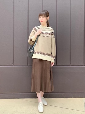 マジェスティックレゴンららぽーとTOKYO-BAY店スタッフさん（レディース・168cm）の秋コーディネート