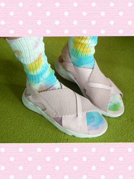 「Nike air huarache」｜じょえびさん（レディース・153cm）の春コーディネート