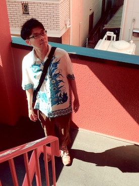 「TAKEO KIKUCHI TOKYO（タケオキクチトウキョウ）のアイテム」を使った、KAZUYOさん（メンズ・166cm）の夏コーディネート