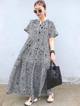 「Factor=（ファクターイコール）のアイテム（ワンピース/ドレス）」を使った、みっちゃんさん（レディース・154cm）の春コーディネート