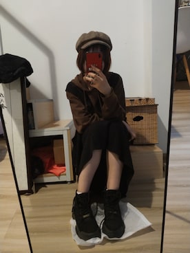 「BELLE（ベル）のアイテム」を使った、Youkaさん（レディース・160cm）の秋コーディネート