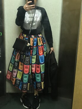 「OPENING CEREMONY（オープニングセレモニー）のアイテム（スウェット）」を使った、ゆらゆらさん（レディース・153cm）の春コーディネート