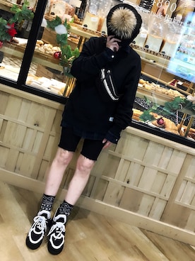 「HEAD PORTER PLUS（ヘッドポータープラス）のアイテム」を使った、ゆらゆらさん（レディース・153cm）の冬コーディネート