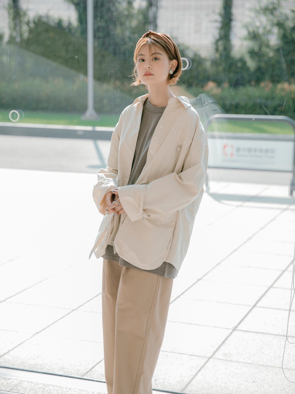 「無のアイテム（化粧水、ホワイト系）」を使った、Jammyさん（レディース・163cm）の秋コーディネートの1枚目の写真