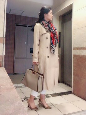 「CECIL McBEE（セシルマクビー）のアイテム（スラックス）」を使った、Ashさん（レディース・160cm）の春コーディネート