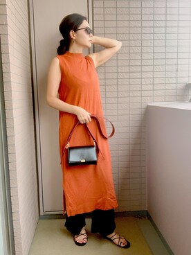 Titivate ティティベイト のワンピース オレンジ系 を使った人気ファッションコーディネート Wear