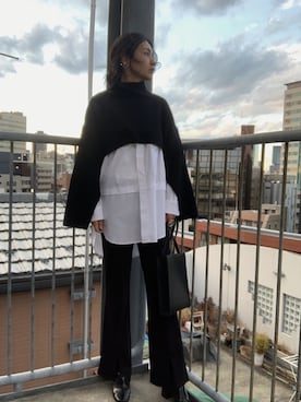 「marjour（マージュール）のアイテム（ブーツ）」を使った、Ashさん（レディース・160cm）の冬コーディネート