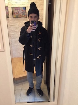 「Scye（サイ）のアイテム（シャツ/ブラウス）」を使った、カッパさん（メンズ・171cm）の冬コーディネート