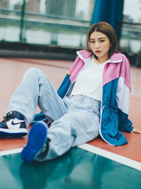 「sport style」｜Una Yangさん（レディース・157cm）の夏コーディネート
