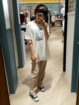 「アイテム（チャーム）」を使った、Anniwayさん（レディース・155cm）の夏コーディネート