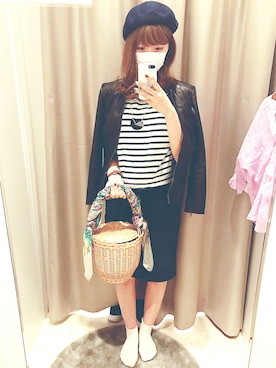 「BLESS（ブレス）のアイテム（バッグ）」を使った、miiiiさん（レディース・168cm）の春コーディネート