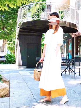 「BLESS（ブレス）のアイテム（バッグ）」を使った、miiiiさん（レディース・168cm）の夏コーディネート