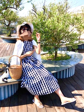 「BLESS（ブレス）のアイテム（バッグ）」を使った、miiiiさん（レディース・168cm）の夏コーディネート