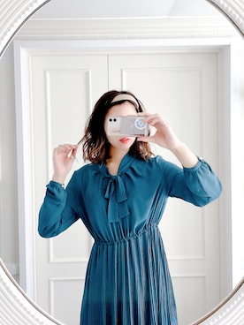 「ketty（ケティ）のアイテム（ワンピース）」を使った、miiiiさん（レディース・169cm）の春コーディネート